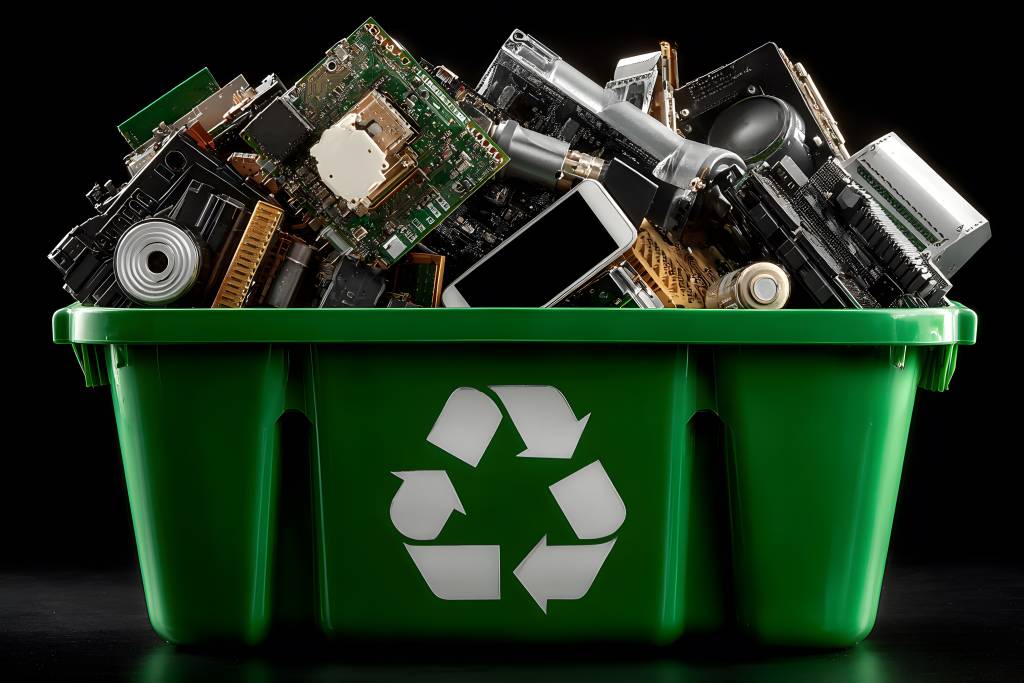 E waste recycling image